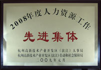 2008年度人力资源工作先进集体