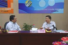 2012年5月，杭州市徐文光副市长莅临东部软件园调研